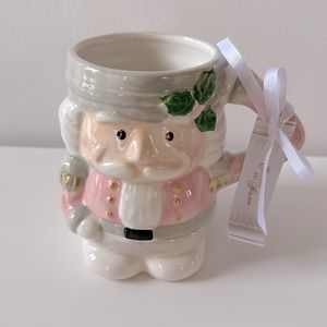 NEW set of 2 Pink pastel nutcracker mug pink Christmas